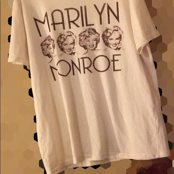 Marilyn Monroe Tops - Marilyn Monroe shirt 4 faces brown on off white XL